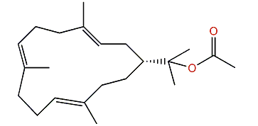 (1R,3E,7E,11E)-15-Acetoxycembra-3,7,11-triene